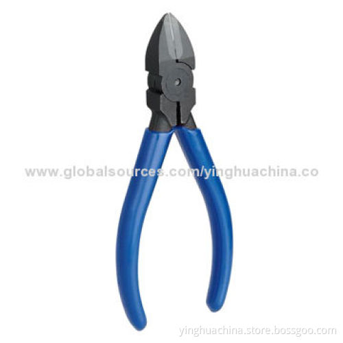 Tungsten Diagonal Cutting Pliers, PVC Handle, 130mm OAL